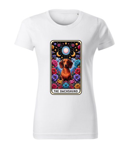 Tarot Tacskó kutyás női póló