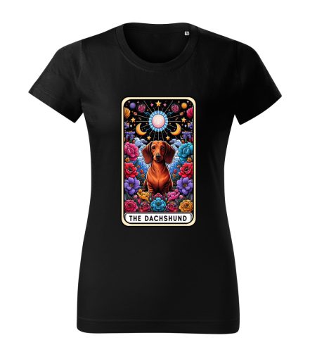 Tarot Tacskó kutyás női póló