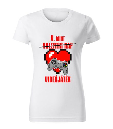V, mint videójáték női póló