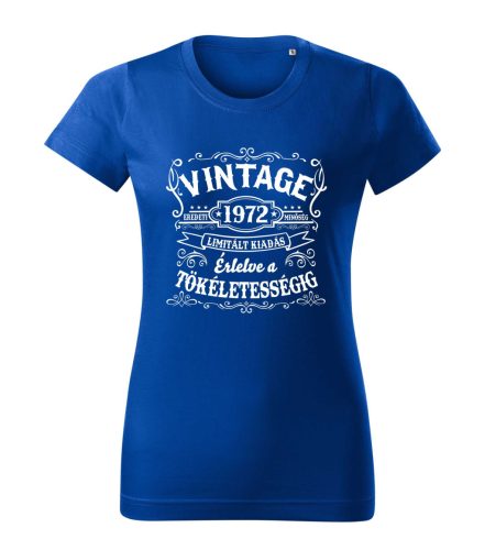 Vintage, érlelve a tökéletességig női póló (választható évszám)