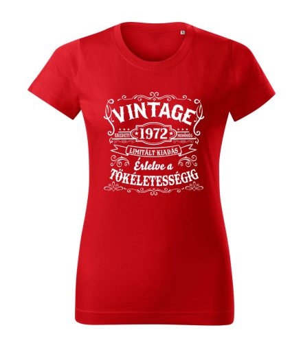 Vintage, érlelve a tökéletességig női póló (választható évszám)