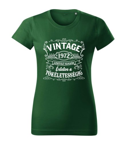 Vintage, érlelve a tökéletességig női póló (választható évszám)