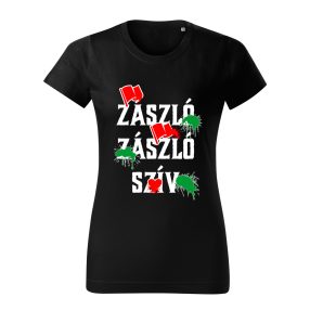 Zászló Zászló Szív 2 női póló