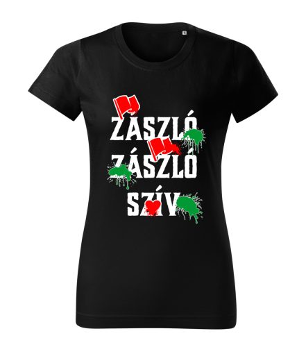 Zászló Zászló Szív 2 női póló