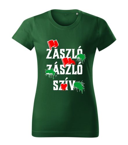 Zászló Zászló Szív 2 női póló