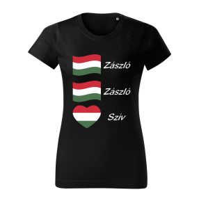 Zászló Zászló Szív női póló