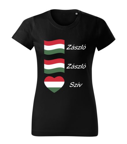 Zászló Zászló Szív női póló