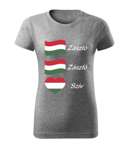 Zászló Zászló Szív női póló