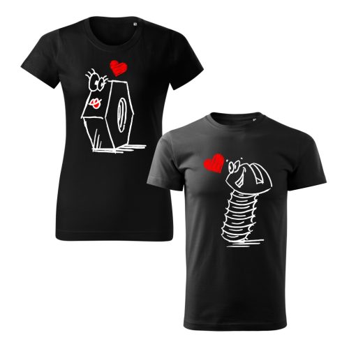 Csavar és Anya páros póló