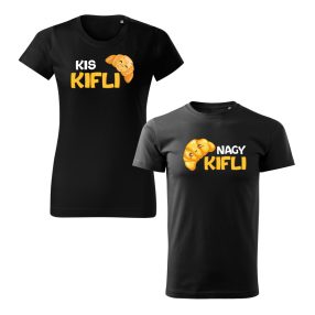 Kis kifli/Nagy kifli páros póló
