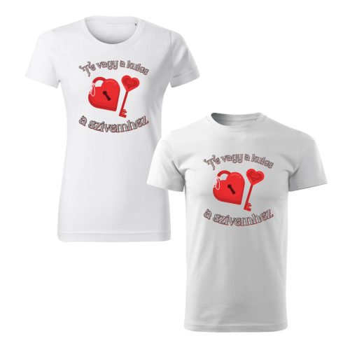 Te vagy a kulcs a szívemhez páros póló