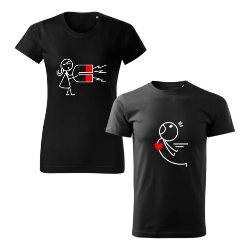 Mágneses szív páros póló