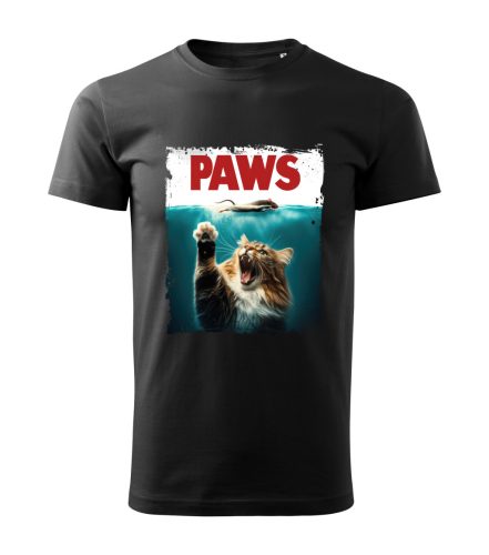 Paws macskás férfi póló