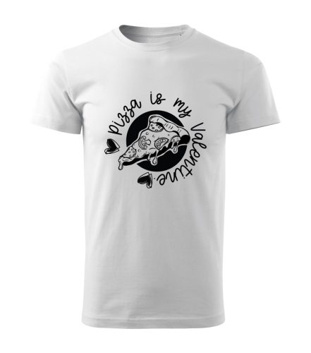 Pizza is my Valentine (2) férfi póló