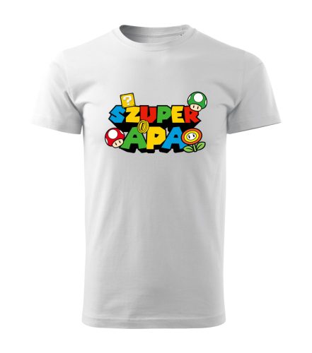 Szuper Apa (Mario stílusú) férfi póló