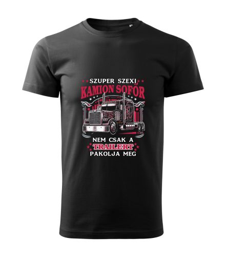 Szuper szexi kamionsofőr férfi póló