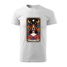 Tarot Basset hound kutyás férfi póló