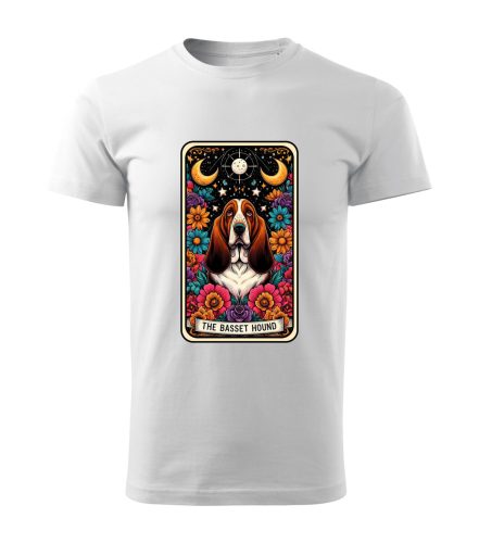 Tarot Basset hound kutyás férfi póló
