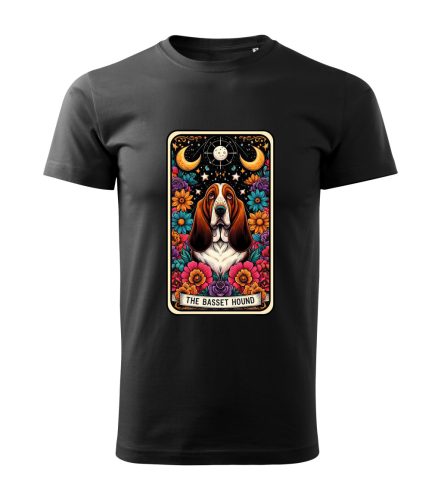 Tarot Basset hound kutyás férfi póló