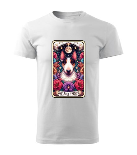 Tarot Bull terrier kutyás férfi póló