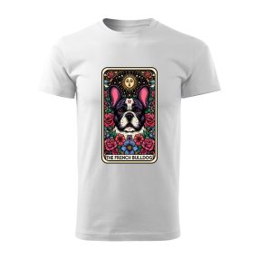 Tarot Francia bulldog kutyás férfi póló