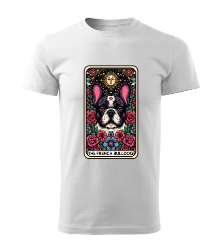 Tarot Francia bulldog kutyás férfi póló