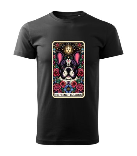 Tarot Francia bulldog kutyás férfi póló