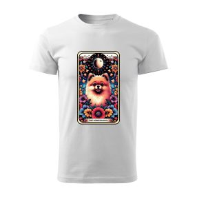 Tarot Pomerániai törpespicc kutyás férfi póló