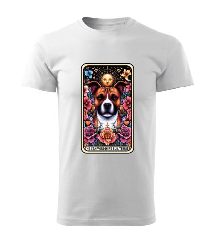 Tarot Staffordshire bullterrier kutyás férfi póló