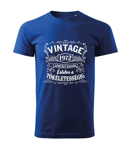 Vintage, érlelve a tökéletességig férfi póló (választható évszám)
