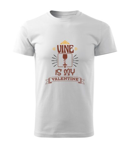 Wine is my valentine férfi póló