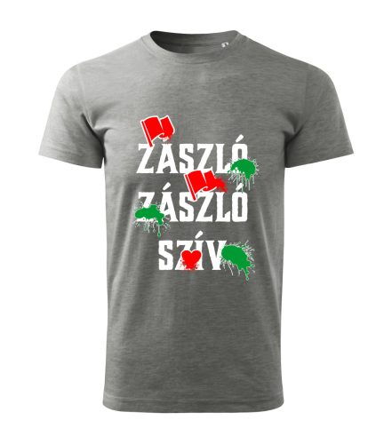 Zászló Zászló Szív 2 férfi póló
