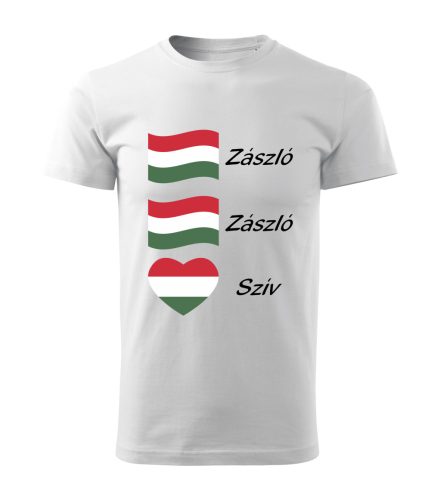 Zászló Zászló Szív férfi póló