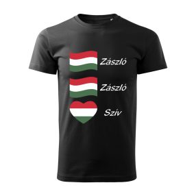 Zászló Zászló Szív férfi póló
