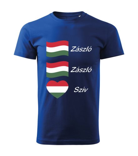 Zászló Zászló Szív férfi póló