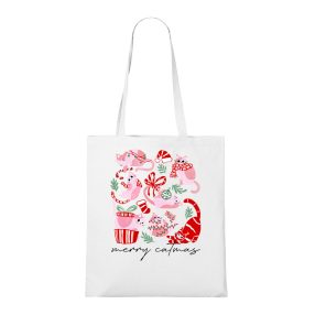 Merry Catmas vászontáska 45x40 cm
