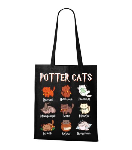 Potter Cats (cicák) vászontáska 45x40 cm