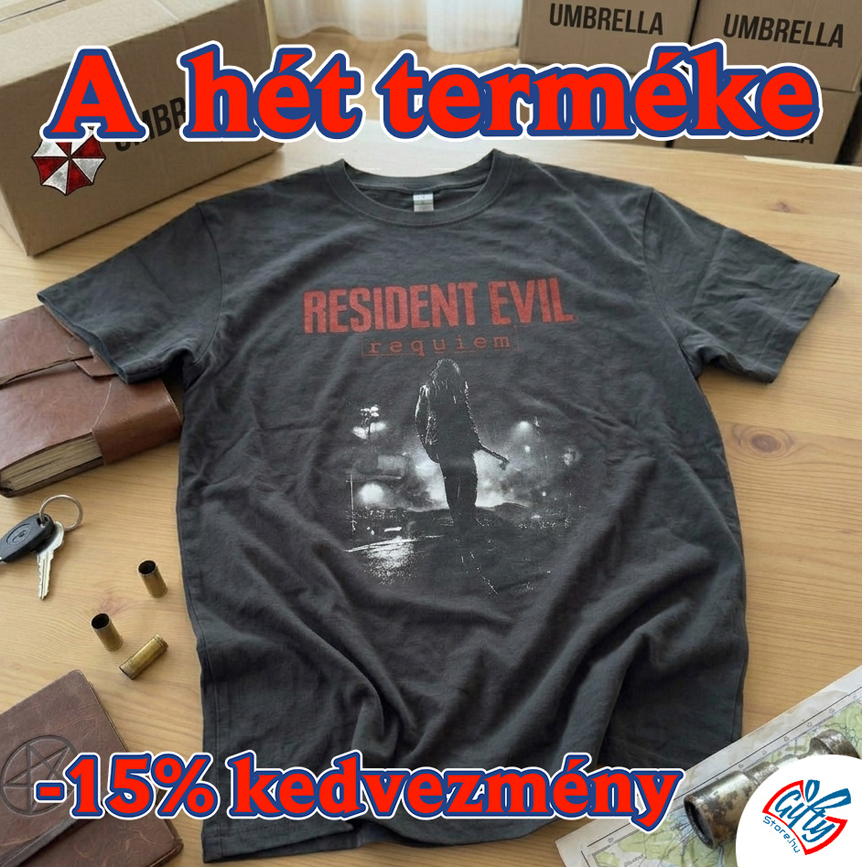 Resident Evil Requiem akció: pólók és bögrék -15% kedvezménnyel